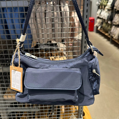 BM Style Women's Black Plain Shoulder Bag - Simple Design & Classic Style Casual Commuter Bag