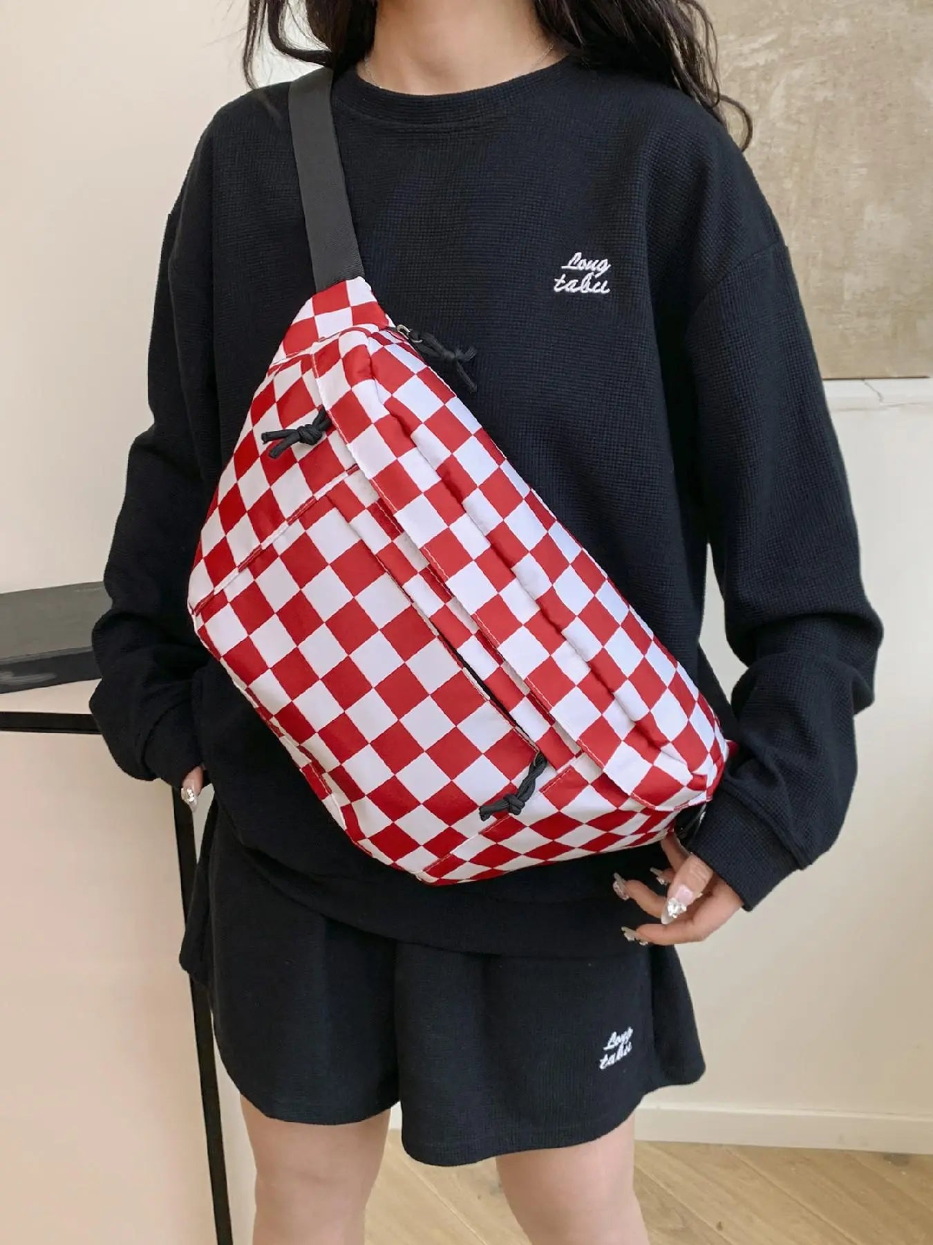 Women's Fashionable Large Capacity Embossed Textured Zipper Belt Bag, Casual Commuter Versatile Plain Fanny Packs, Simple All-match Bum Bag, Quilted Fanny Pack, Casual Waist Bag, Waist Hip Bag, Waist Pouch, Bumbag